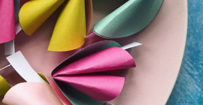 Biscuits de fortune en papier