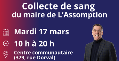 Collecte de sang du maire