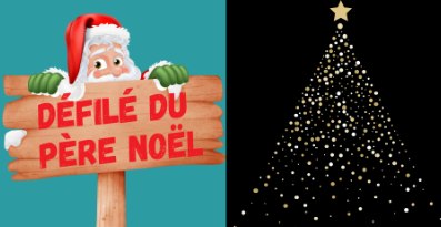 Défilé du père Noël et illumination du sapin