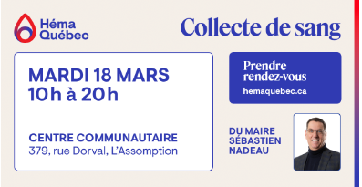Collecte de sang du maire