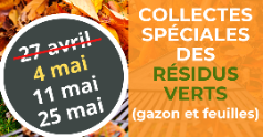 Mise à jour | Collectes des matières organiques et des résidus verts (gazon et feuilles)
